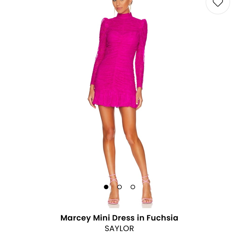 Fusia Pink lace dress